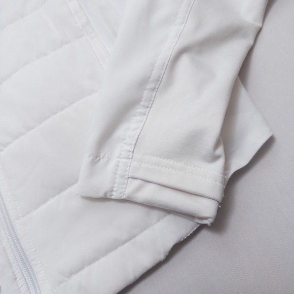 Forever 21 White Quilted Jacket Women's XS Lightweight Zip Up - Picture 14 of 16